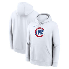 Chicago Cubs Nike Logo Club Hoodie - White - Nike Lifestyle