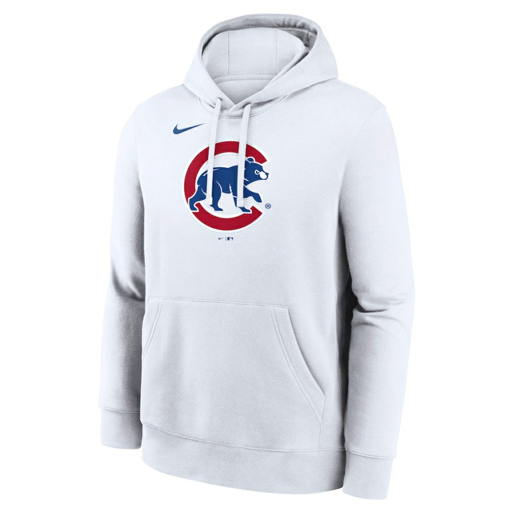 Chicago Cubs Nike Logo Club Hoodie - White - Nike Lifestyle