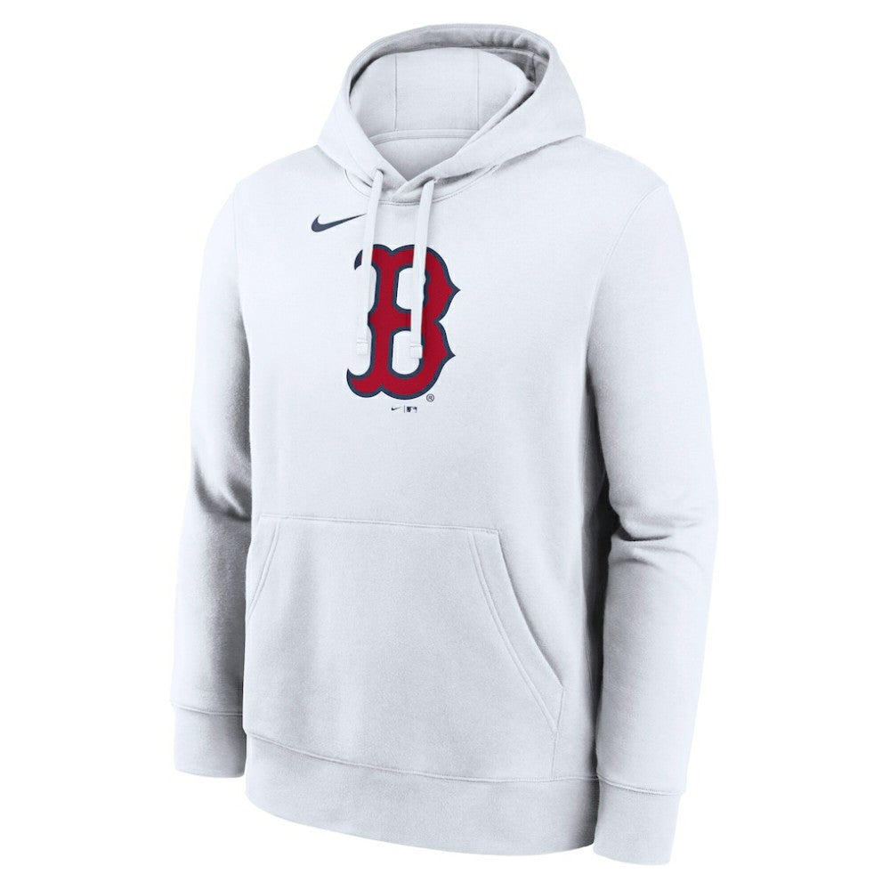 Boston Red Sox Nike Logo Club Hoodie - White - Nike Lifestyle