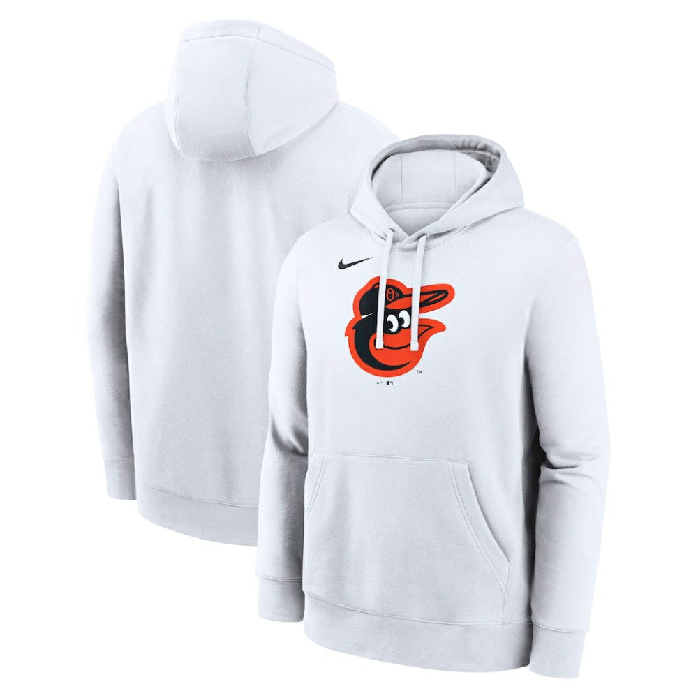 Baltimore Orioles Nike Logo Club Hoodie - White - Nike Online