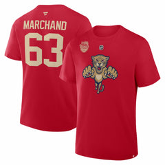 Brad Marchand Florida Panthers Fanatics 2026 NHL Winter Classic Authentic Stack Name & Number T-Shirt - Red - NHL 2001783617