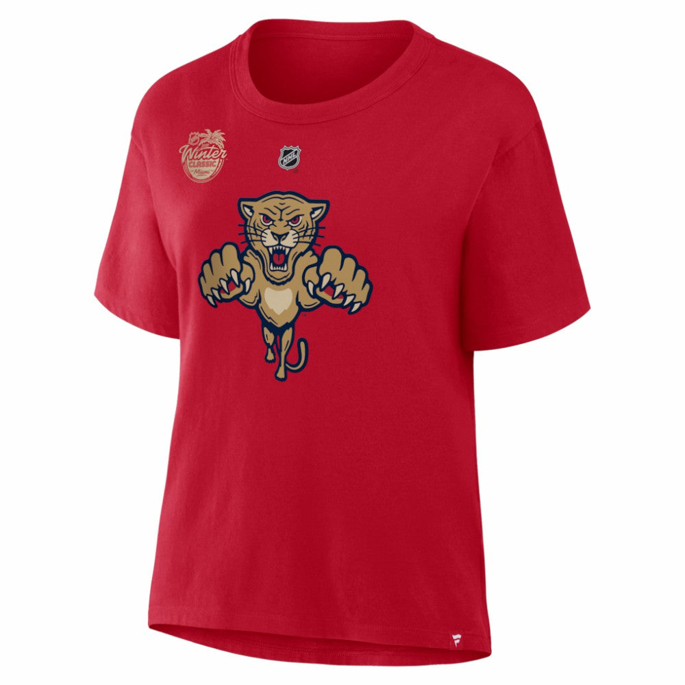 Brad Marchand Florida Panthers Fanatics Women's 2026 NHL Winter Classic Authentic Stack Name & Number T-Shirt - Red - NHL 2001783618