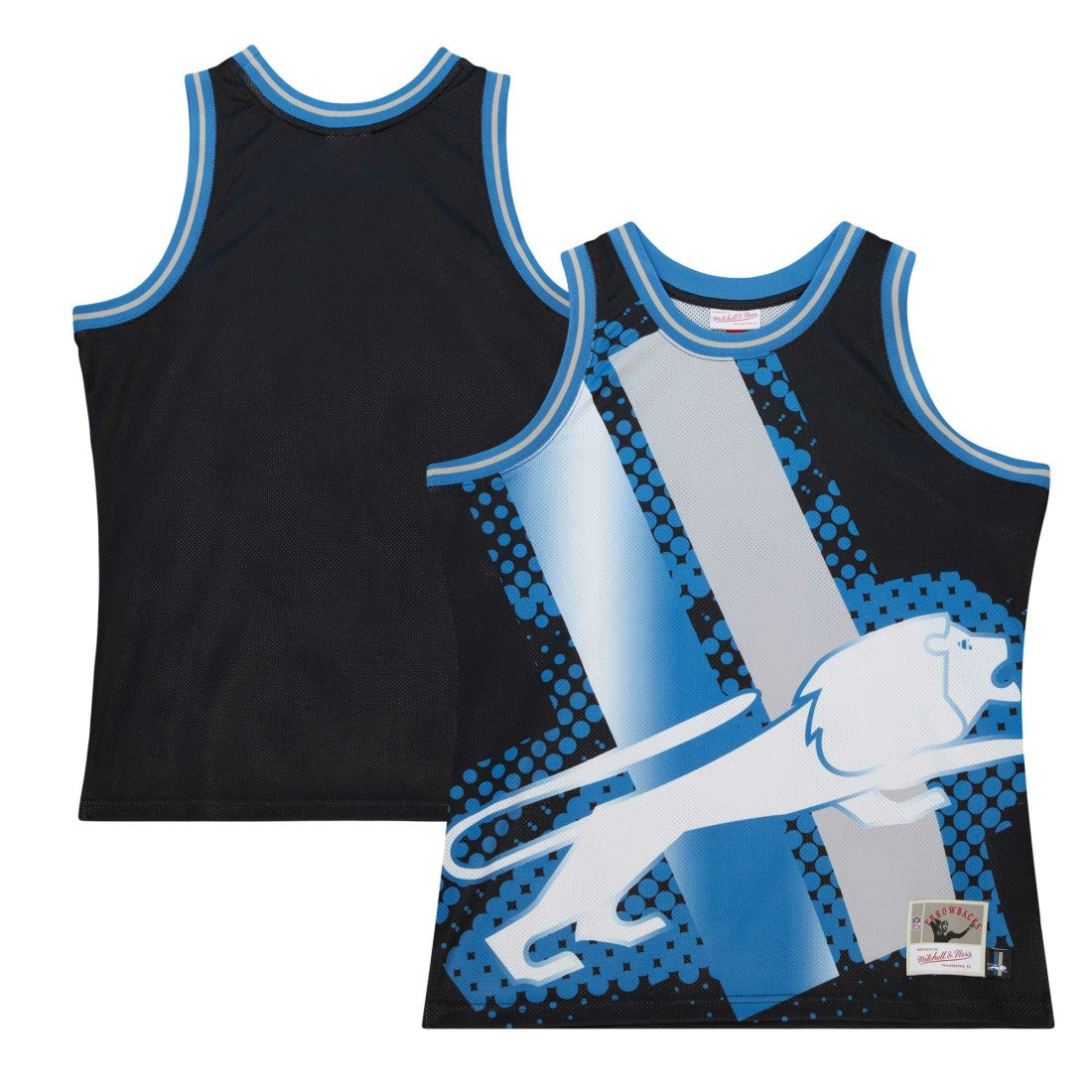 Mitchell & Ness Detroit Lions Big Face 7.0 Fashion Tank Top Black
