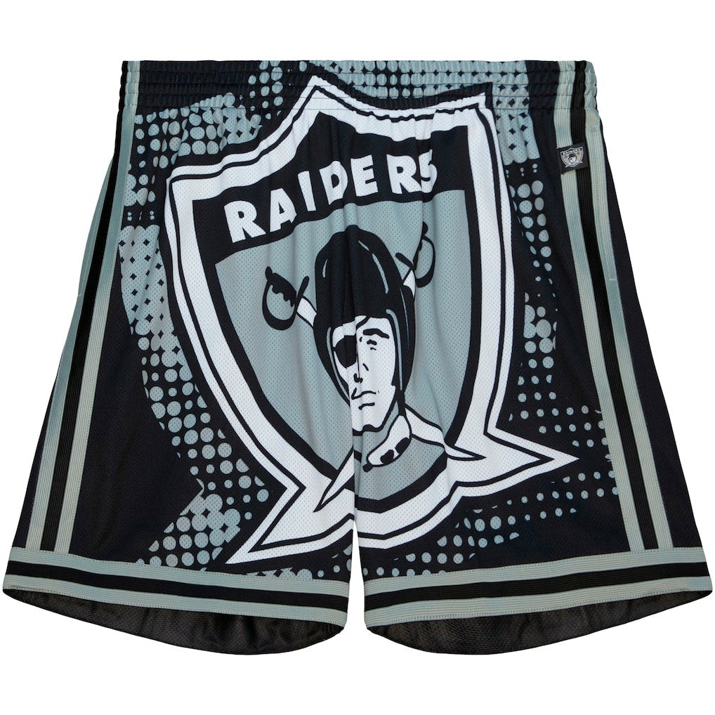 Mitchell & Ness Las Vegas Raiders Big Face 7.0 Fashion Shorts Black