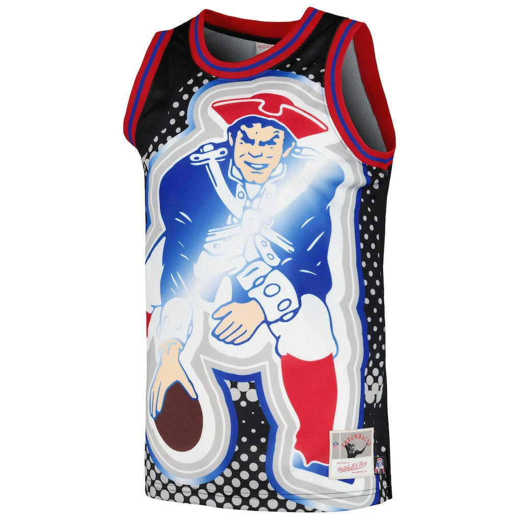 Mitchell & Ness New England Patriots Big Face 7.0 Fashion Tank Top Black