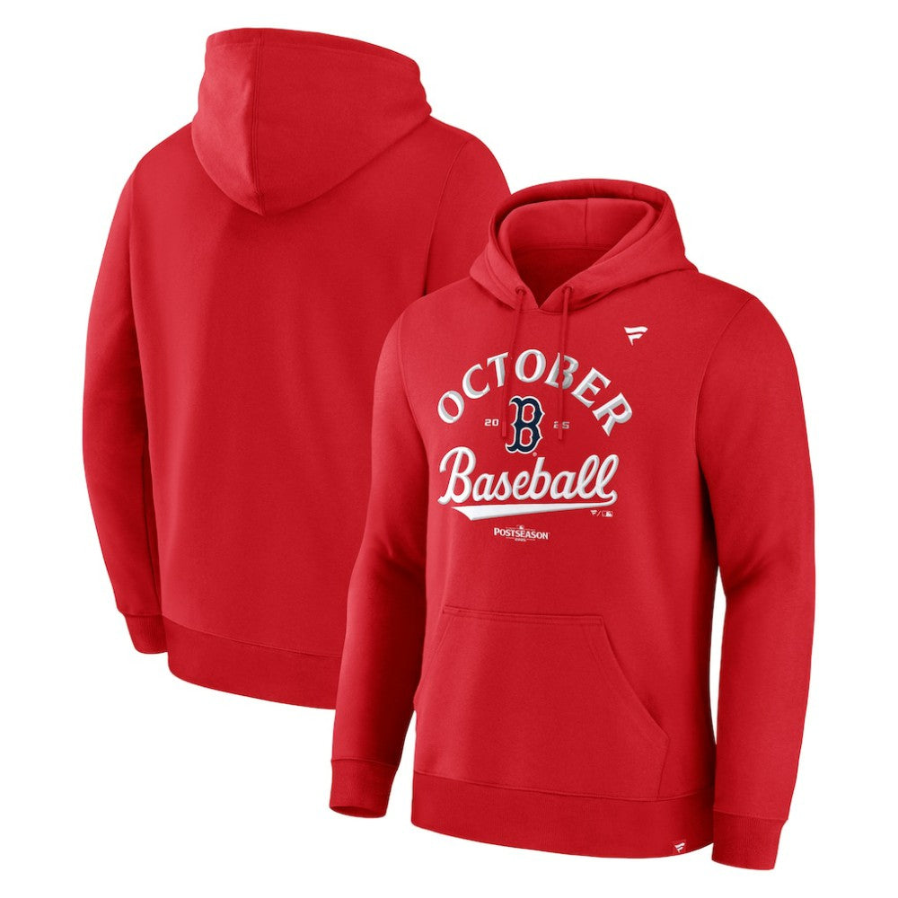 Boston Red Sox Fanatics 2025 MLB Postseason Locker Room Hoodie - Red - Fanatics Sale