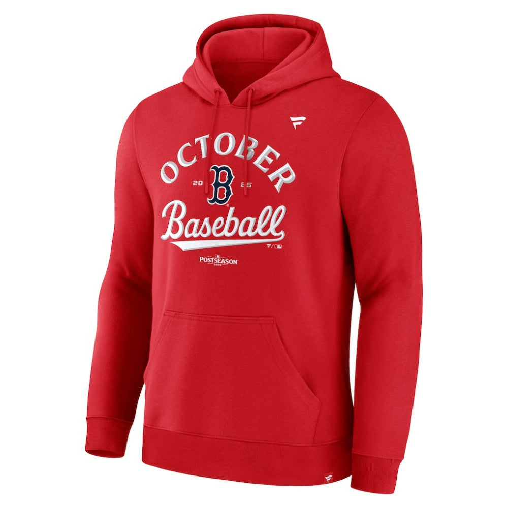 Boston Red Sox Fanatics 2025 MLB Postseason Locker Room Hoodie - Red - Fanatics Sale