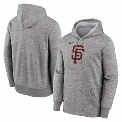 San Francisco Giants Nike Primary Logo Therma Hoodie - Heather Gray - Nike Discount