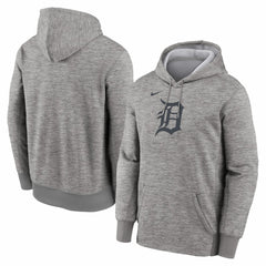 Detroit Tigers Nike Primary Logo Therma Hoodie - Heather Gray - Nike Sale