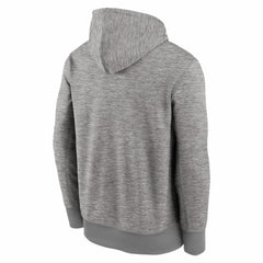 Chicago Cubs Nike Primary Logo Therma Hoodie - Heather Gray - Nike Online