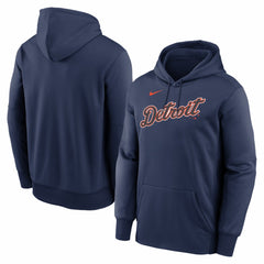 Detroit Tigers Nike Primary Wordmark Therma Hoodie - Navy - Nike Sale