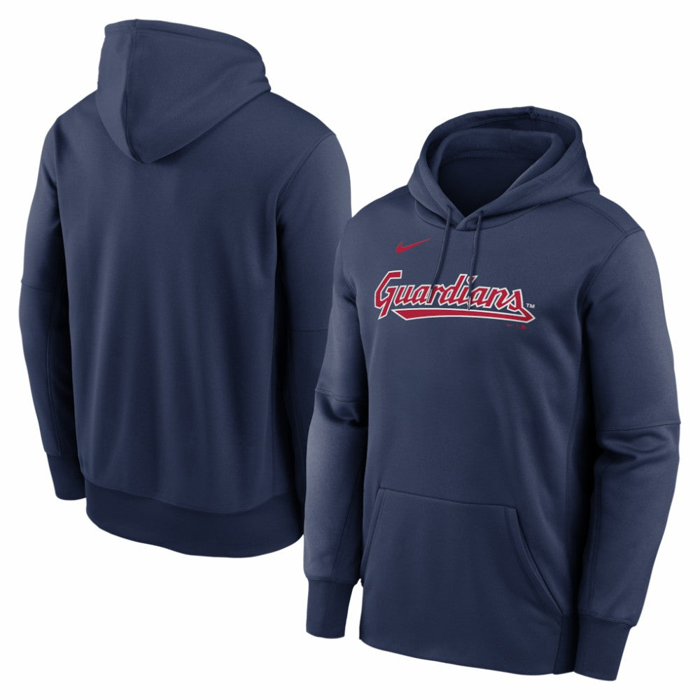 Cleveland Guardians Nike Primary Wordmark Therma Hoodie - Navy - Nike Sale