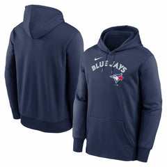 Toronto Blue Jays Nike Primary Wordmark Therma Hoodie - Navy - Nike on Sale