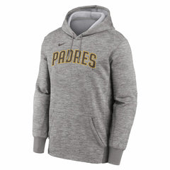 San Diego Padres Nike Primary Wordmark Therma Hoodie - Heather Gray - Nike Online