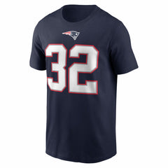 Nike TreVeyon Henderson New England Patriots Name & Number T-Shirt Navy