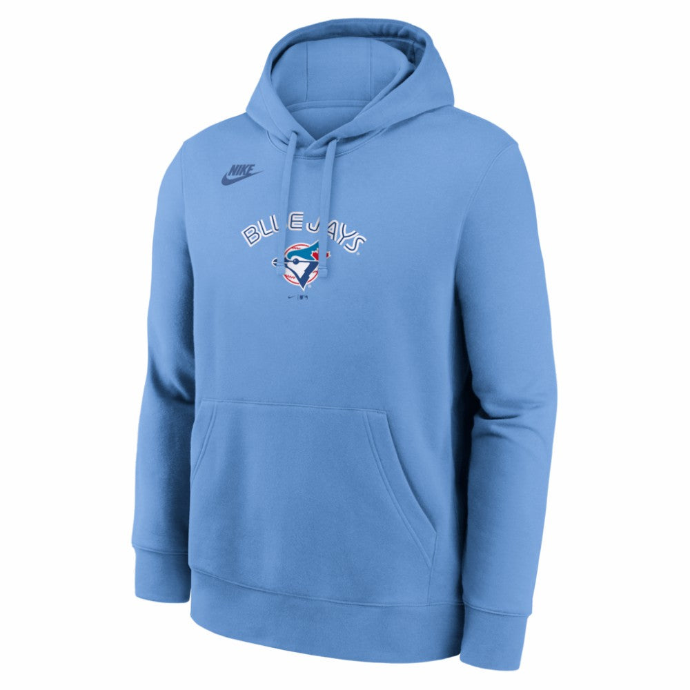 Toronto Blue Jays Nike Cooperstown Collection Wordmark Club Hoodie - Powder Blue - Nike Discount
