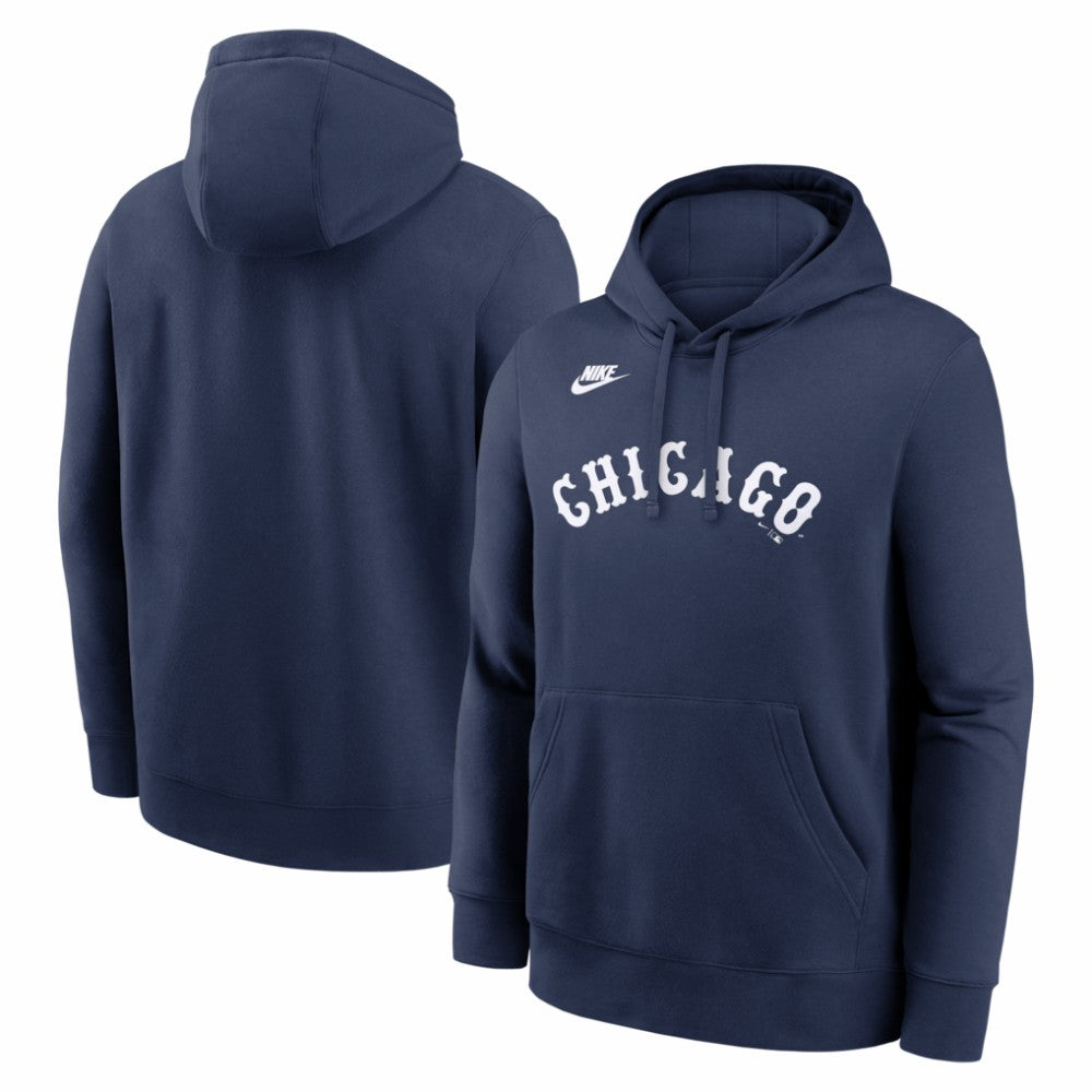 Chicago White Sox Nike Cooperstown Collection Wordmark Club Hoodie - Navy - Nike Lifestyle
