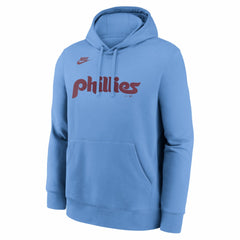 Philadelphia Phillies Nike Cooperstown Collection Wordmark Club Hoodie - Light Blue - Nike on Sale