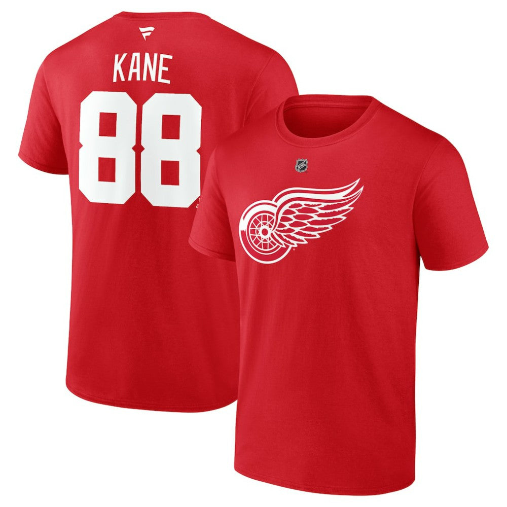 Patrick Kane Detroit Red Wings Fanatics Authentic Stack Name & Number T-Shirt - Red - NHL 2001787329