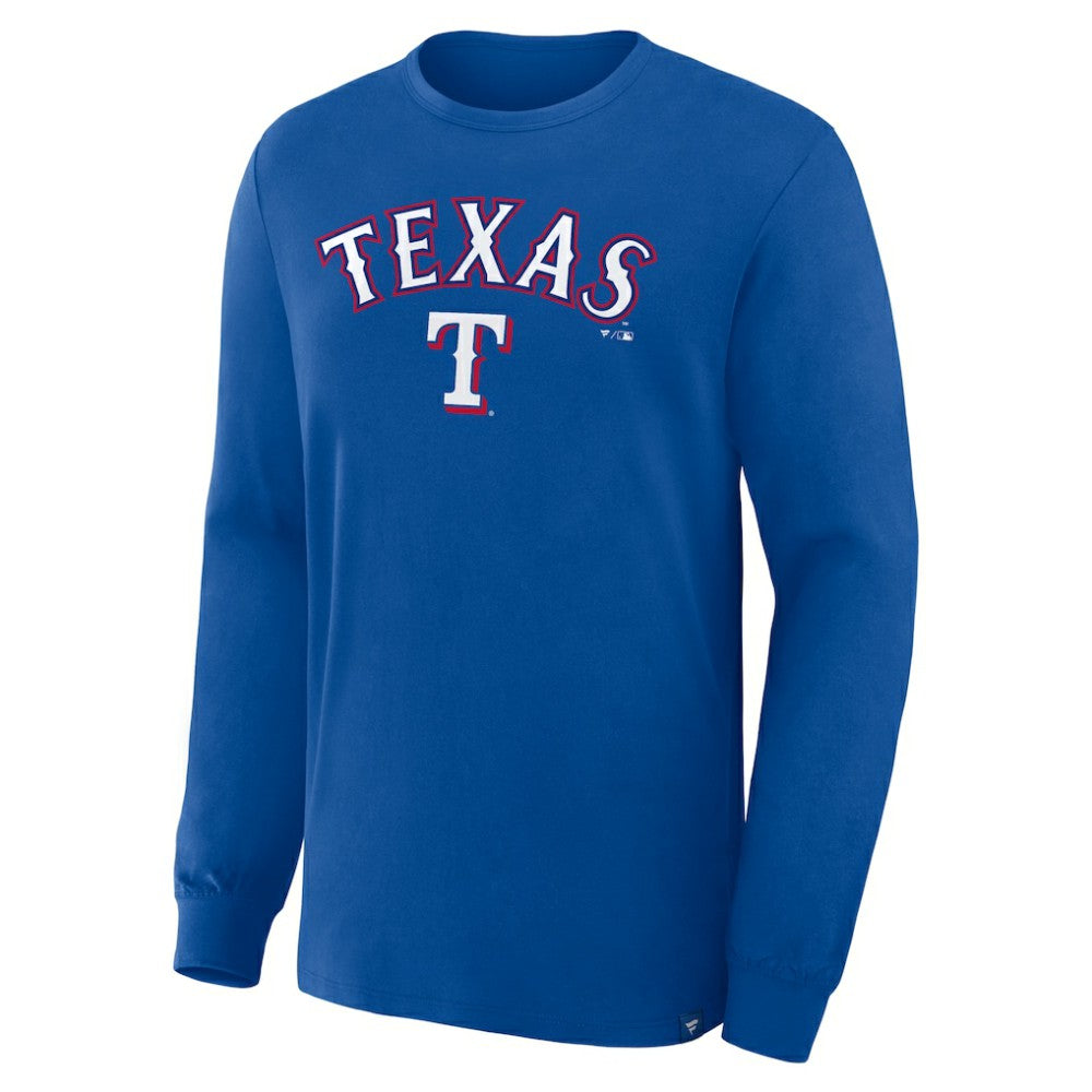 Texas Rangers Fanatics Lock-Up Legacy Long Sleeve T-Shirt - Royal - Fanatics Sale