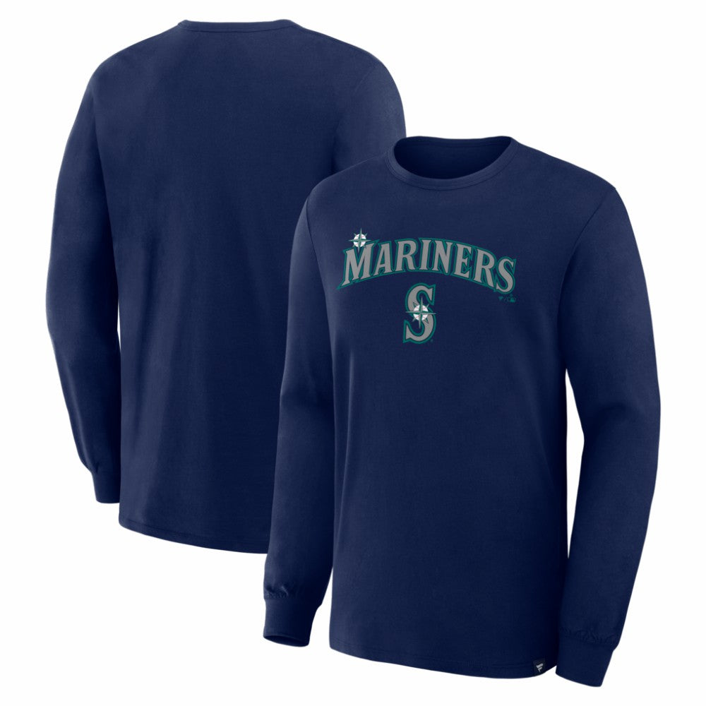 Seattle Mariners Fanatics Lock-Up Legacy Long Sleeve T-Shirt - Navy - Fanatics Sale