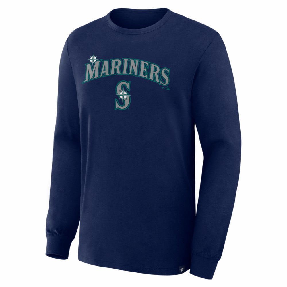 Seattle Mariners Fanatics Lock-Up Legacy Long Sleeve T-Shirt - Navy - Fanatics Sale