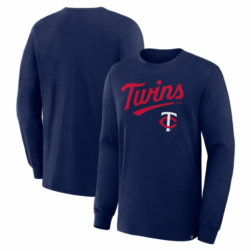 Minnesota Twins Fanatics Lock-Up Legacy Long Sleeve T-Shirt - Navy - Fanatics Lifestyle