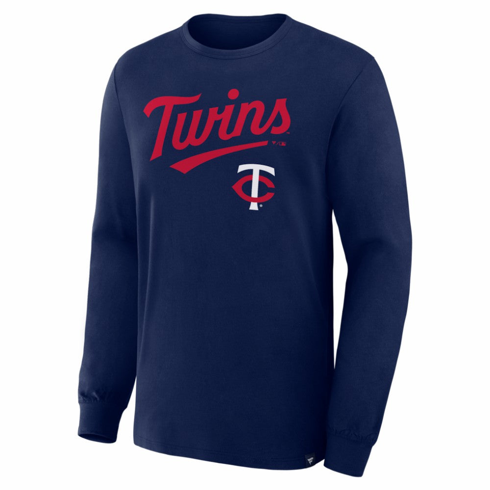 Minnesota Twins Fanatics Lock-Up Legacy Long Sleeve T-Shirt - Navy - Fanatics Lifestyle