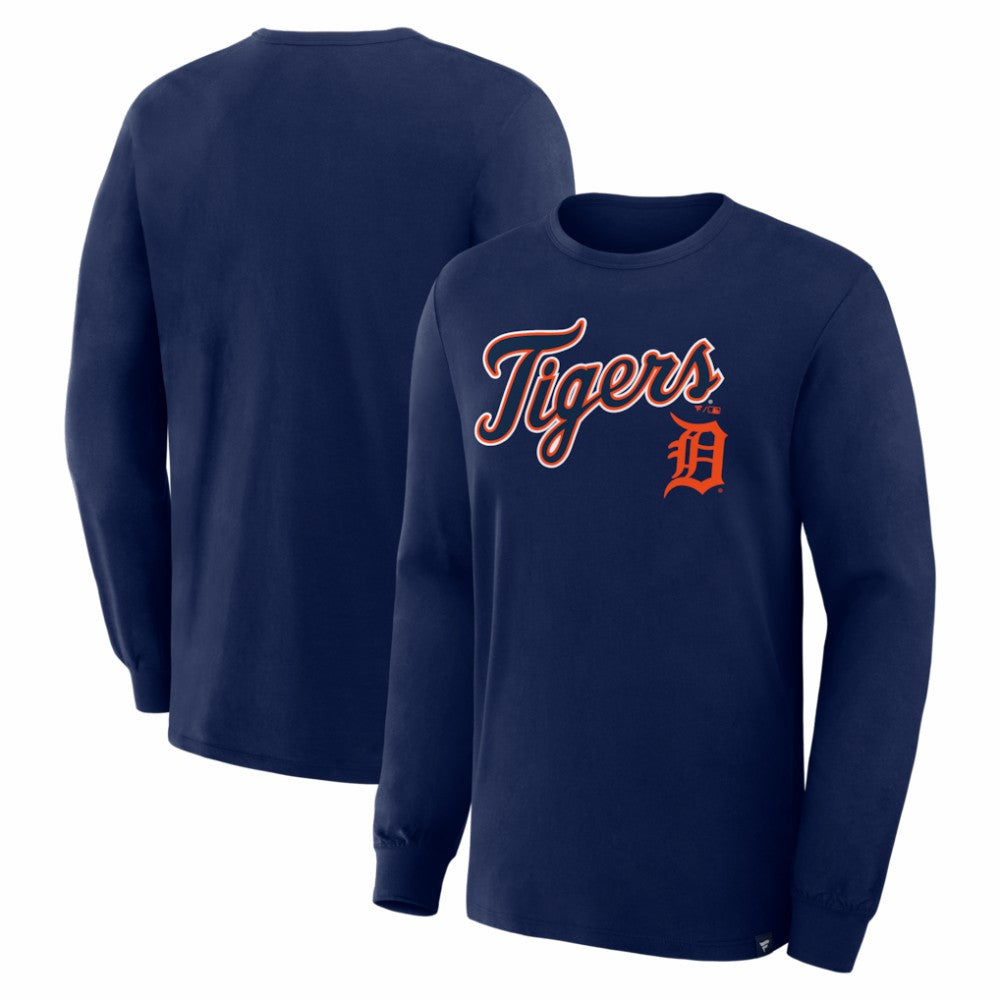 Detroit Tigers Fanatics Lock-Up Legacy Long Sleeve T-Shirt - Navy - Fanatics Discount