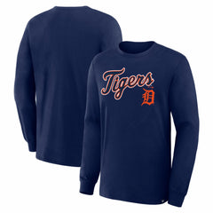 Detroit Tigers Fanatics Lock-Up Legacy Long Sleeve T-Shirt - Navy - Fanatics Discount