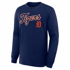 Detroit Tigers Fanatics Lock-Up Legacy Long Sleeve T-Shirt - Navy - Fanatics Discount