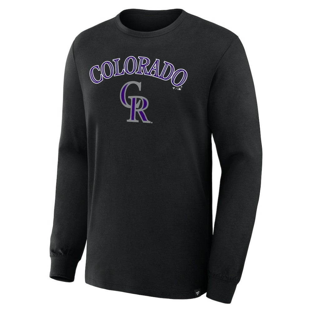 Colorado Rockies Fanatics Lock-Up Legacy Long Sleeve T-Shirt - Black - Fanatics Sale
