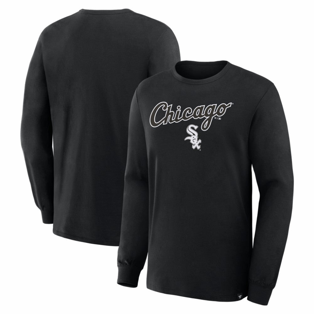 Chicago White Sox Fanatics Lock-Up Legacy Long Sleeve T-Shirt - Black - Fanatics Sale