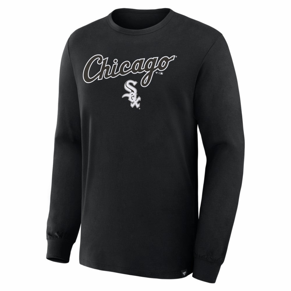 Chicago White Sox Fanatics Lock-Up Legacy Long Sleeve T-Shirt - Black - Fanatics Sale