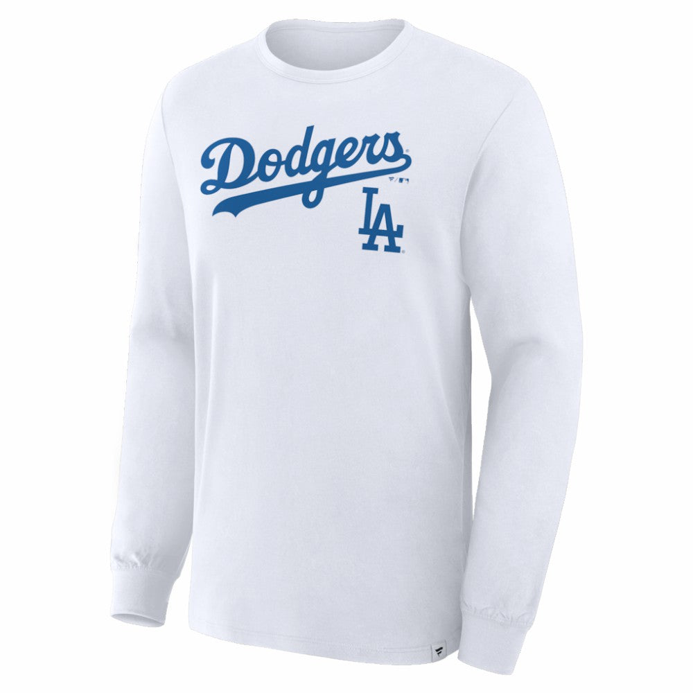 Los Angeles Dodgers Fanatics Lock-Up Legacy Long Sleeve T-Shirt - White - Fanatics Lifestyle