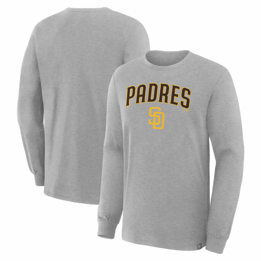 San Diego Padres Fanatics Lock-Up Legacy Long Sleeve T-Shirt - Heather Gray - Fanatics Sale