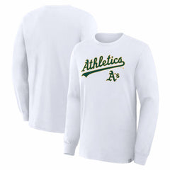 Athletics Fanatics Lock-Up Legacy Long Sleeve T-Shirt - White - Fanatics Sale