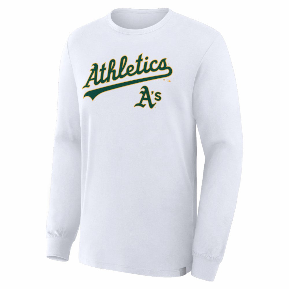 Athletics Fanatics Lock-Up Legacy Long Sleeve T-Shirt - White - Fanatics Sale