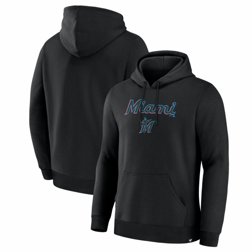 Miami Marlins Fanatics Lock-Up Legacy Hoodie - Black - Fanatics on Sale