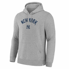 New York Yankees Fanatics Lock-Up Legacy Hoodie - Heather Gray - Fanatics Discount
