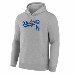 Los Angeles Dodgers Fanatics Lock-Up Legacy Hoodie - Heather Gray - Fanatics Lifestyle