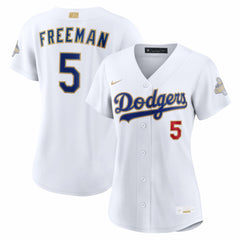 Freddie Freeman Los Angeles Dodgers Nike Women's 2026 Gold Collection Stadium Jersey - White - Nike Lifestyle