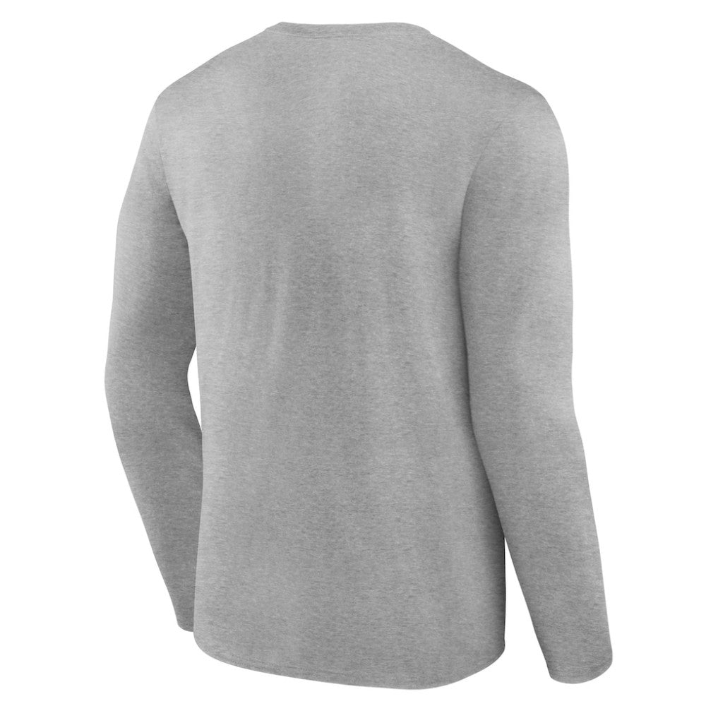 Athletics Logo Athletic Heart & Soul Long Sleeve T-Shirt - Heather Gray - MLB Sale