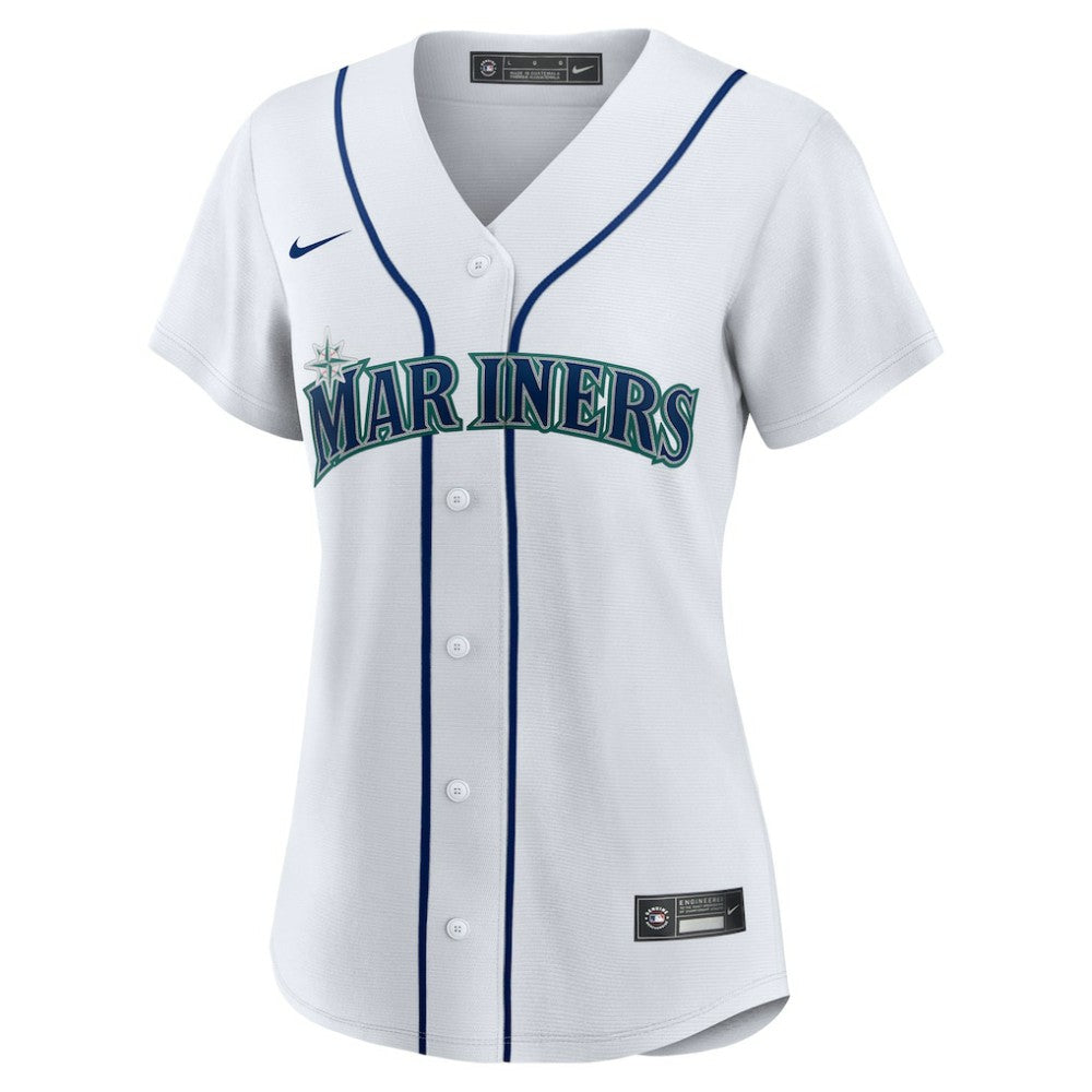 Bryan Woo Seattle Mariners Nike Women's Home Replica Jersey - White - Nike on Sale