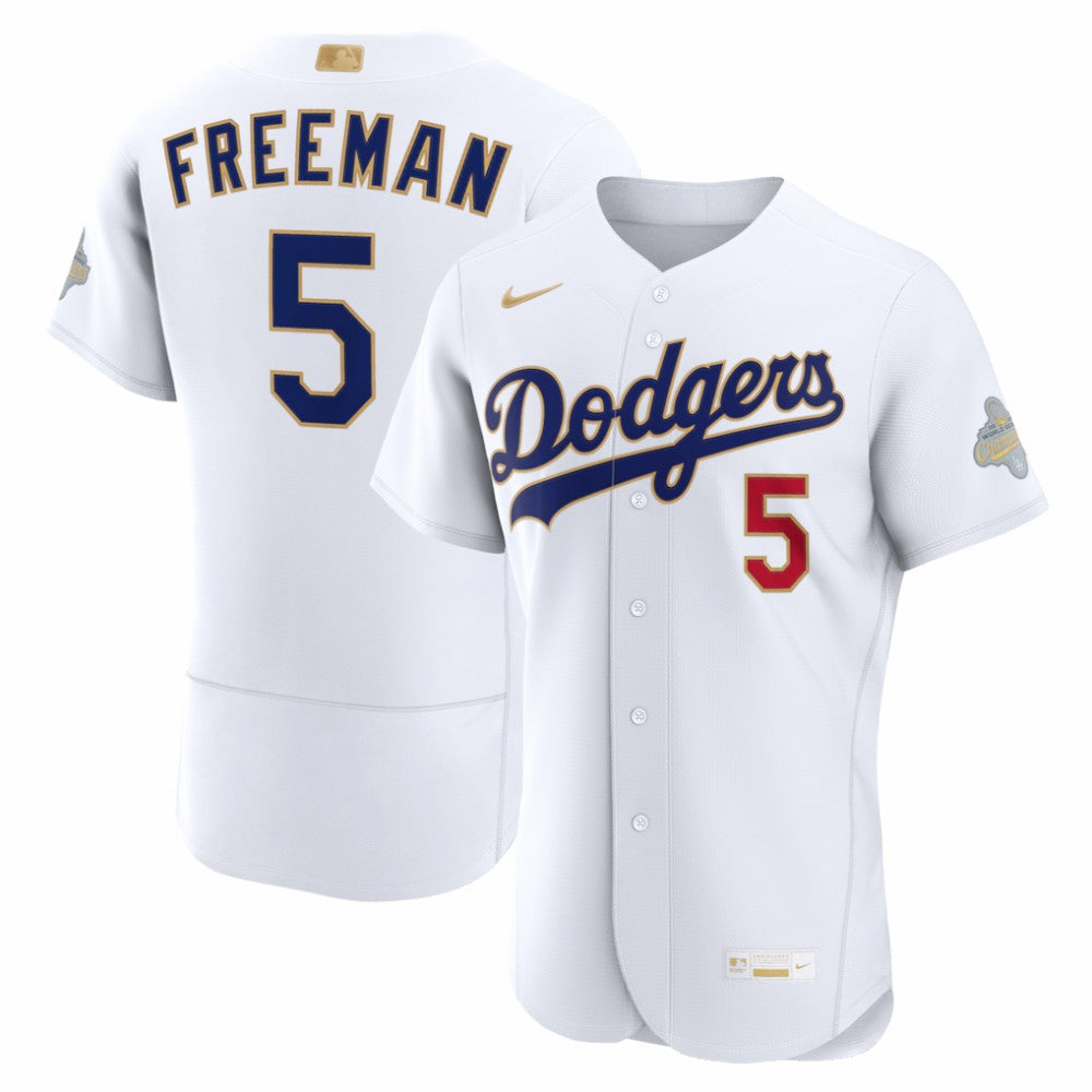 Freddie Freeman Los Angeles Dodgers Nike 2026 Gold Collection Authentic Jersey - White - Nike Lifestyle