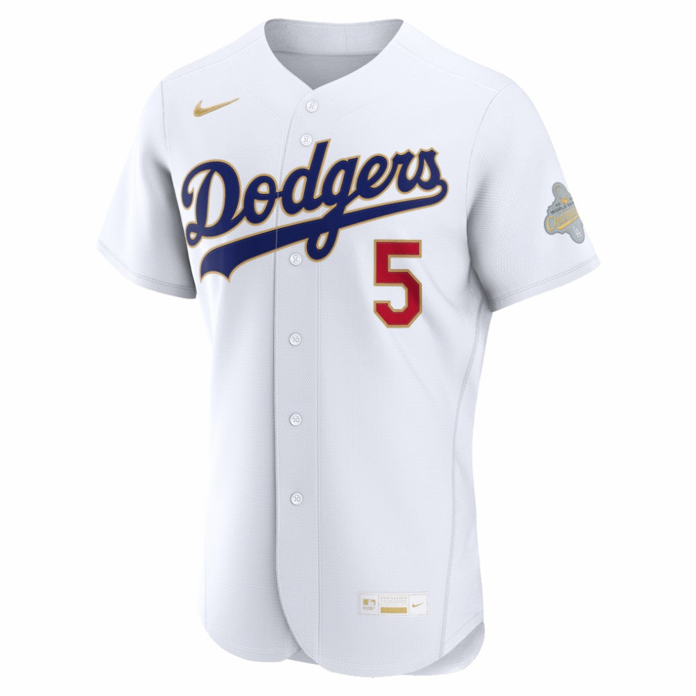 Freddie Freeman Los Angeles Dodgers Nike 2026 Gold Collection Authentic Jersey - White - Nike Lifestyle