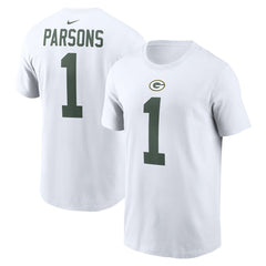 Nike Micah Parsons Green Bay Packers Player Name & Number T-Shirt White