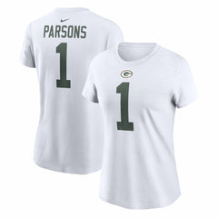 Nike Micah Parsons Green Bay Packers Women's Player Name & Number T-Shirt White