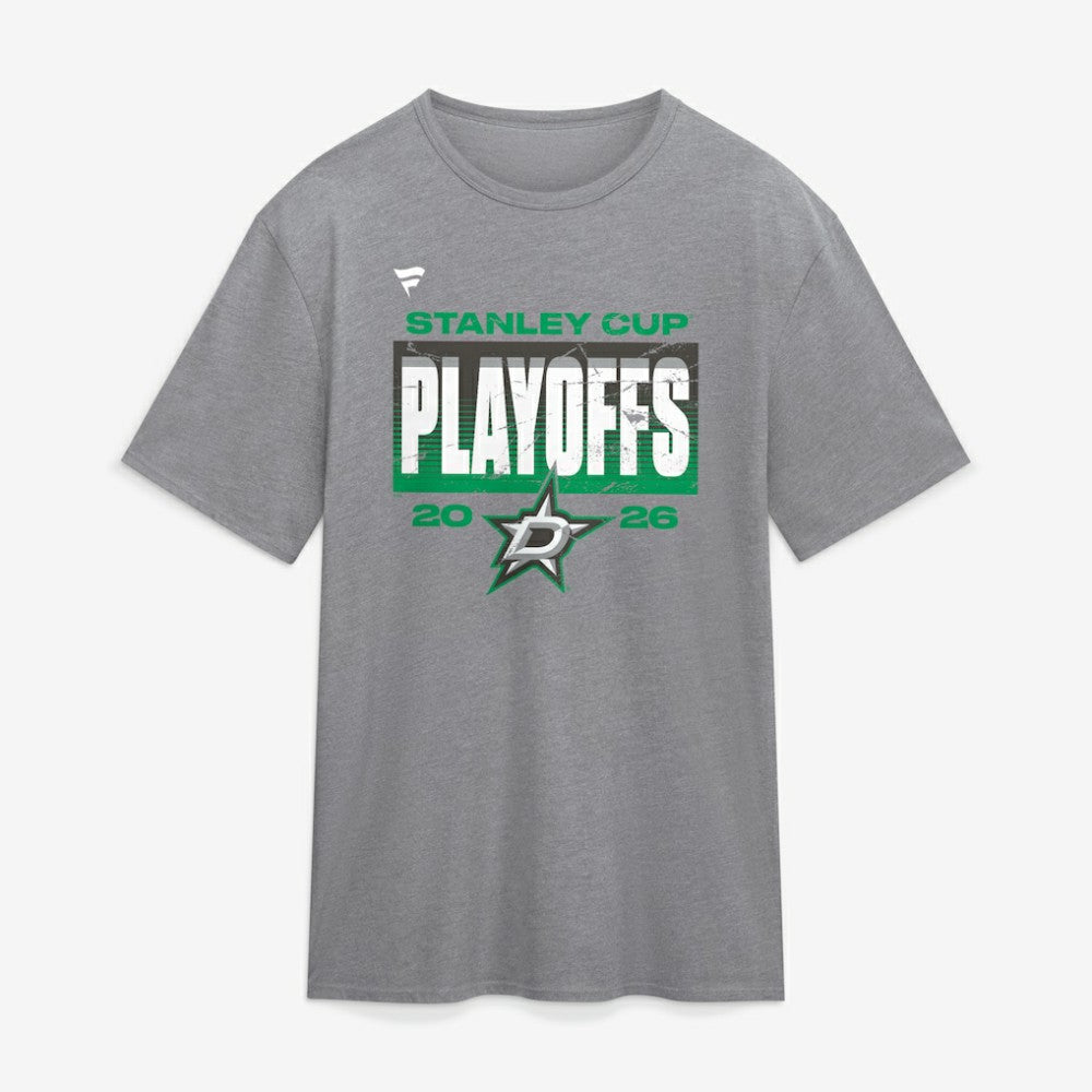 Dallas Stars Fanatics 2026 Stanley Cup Playoffs Vintage Tri-Blend T-Shirt - Athletic Heather Gray - NHL 2001794565
