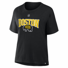 David Pastrnak Boston Bruins Fanatics Women's 2026 NHL Stadium Series Authentic Stack Name & Number T-Shirt - Black - NHL 2001798327